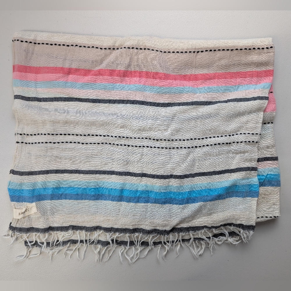 Buldans Lightweight Scarf Striped Beachy Colorful Travel Organic Cotton Turkish